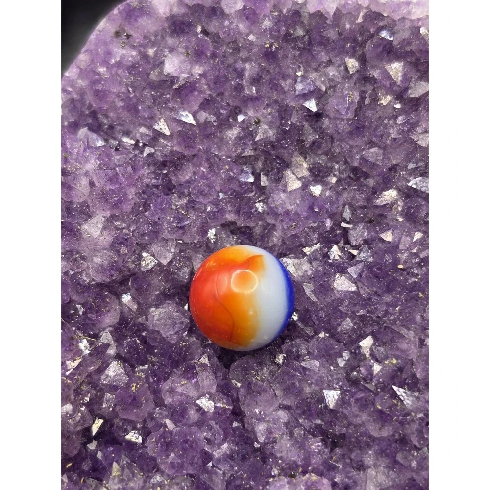 Red‎ White & Blue Superman Patch Marble